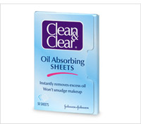 Product review of oil absorbing sheets.