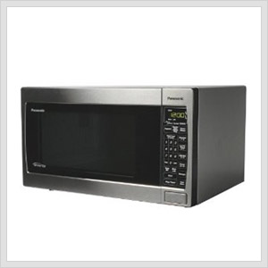 Picture of stainless steel microwave review.