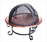 Product review of copper fire pit.