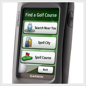 Large picture of a garmin approach g5 waterproof touchscreen gps.