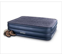 Product display of intext air beds.