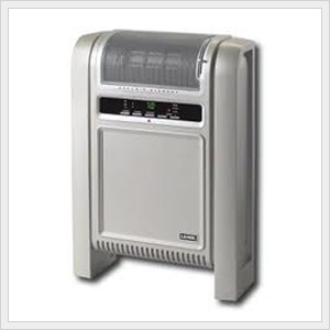 Picture of lasko 758000 cyclonic ceramic heater.