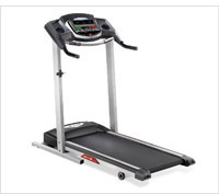 Product display of merit fitness 725t treadmill