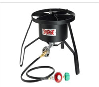 Product review of outdoor gas cooker.
