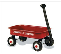 Product review of radio flyer little red wagon.