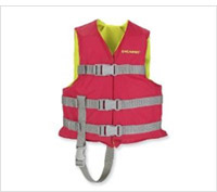 Product review of stearns childs classic boating vest.