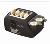 Product display of toaster egg poacher review.